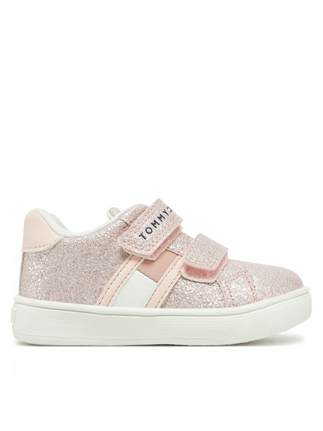 Sneakersy Tommy Hilfiger Flag Low Cut Velcro Sneaker T1A9-33725-0745 M Růžová